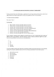 English Worksheet: Intonation Practice