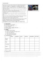 English Worksheet: TRANSFORMERS