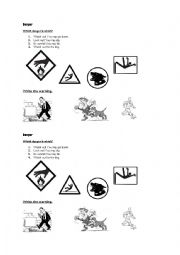 English Worksheet: Danger