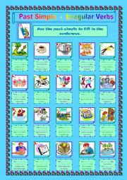 English Worksheet: Past Simple   -  Irregular verbs