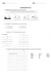 English Worksheet: vocabulary practice