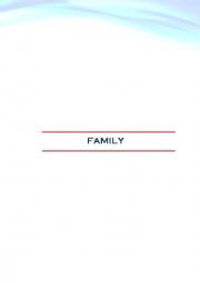 English Worksheet: Family
