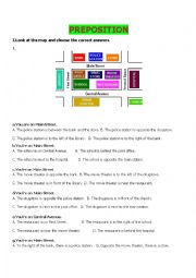 English Worksheet:  exciting preposition exercise