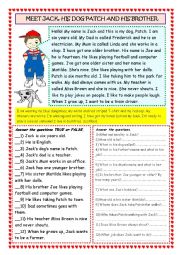 English Worksheet: Joe and Jack