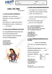 English Worksheet: Alicia Keys