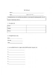 English Worksheet: WORKSHEET 6 BASICO