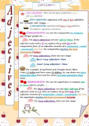 English Worksheet: Comparative and superlative form worksheet