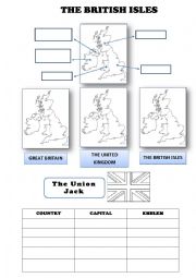 English Worksheet: British Isles