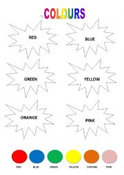 Colours worksheet