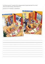 English Worksheet: Passive Voice - burglary