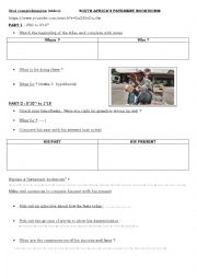 English Worksheet: SOUTH AFRICAS PAVEMENT BOOKWORM
