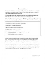 English Worksheet: Choose Your Own Adventure - the Hawaiian Adventure