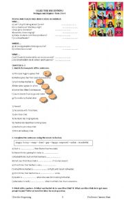 English Worksheet: Glee The Beginning