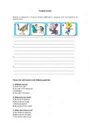 English Worksheet: Present Simple