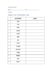 Simple Past Tense