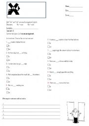 English Worksheet: NO & NOT