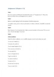 English Worksheet: The painted veil - Assignment1