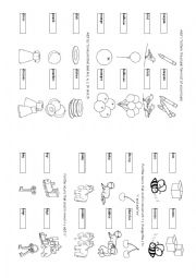 English Worksheet: singular plural 