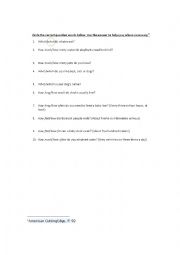 English Worksheet: Question words