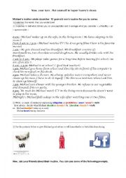 English Worksheet: Be the nanny ! Correct a naughty childs faulty routine