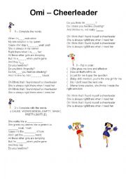 English Worksheet: Cheerleader - Omi