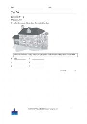 English Worksheet: My house