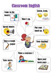 English Worksheet: Classroom English poster (3)