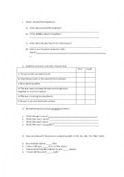 English Worksheet: movie Rio