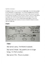 English Worksheet: Family Tree Group Activity