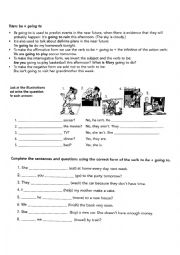 English Worksheet: Going to