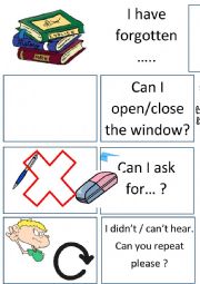 English Worksheet: In the classroom