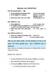 English Worksheet: Gerunds and Infinitives