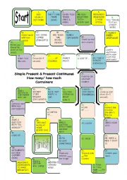 SIMPLE PRESENT/ CONTINUOUS COUNTABLE AND NON-COUNTABLE answers and questions REVIEW