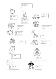 English Worksheet: ABC worksheet