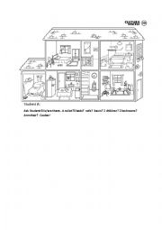 English Worksheet: There to be speaking houses