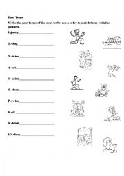 English Worksheet: Past Tense worksheet