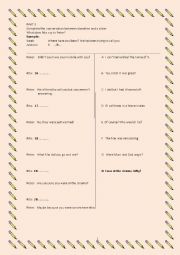 English Worksheet: KET TEST Reading and Writing