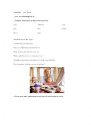 English Worksheet: working from home