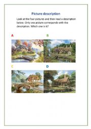 English Worksheet: Picture description