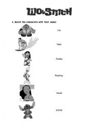 Lilo & Stitch worksheet