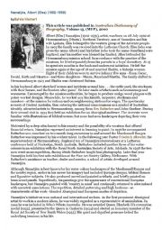 English Worksheet: Albert Namatjira