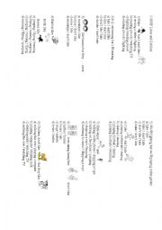 English Worksheet: likes hates