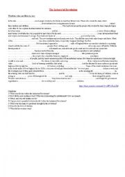 English Worksheet: The Industrial Revolution