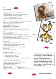 English Worksheet: Colbie Caillat- Ido