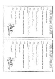 English Worksheet: classrom rules