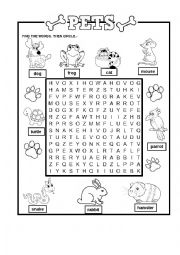 English Worksheet: PETS