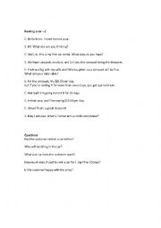 English Worksheet: Renting a Car