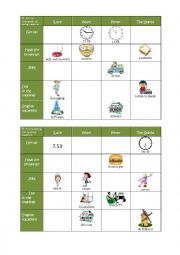 English Worksheet: Speaking compare daily routine gap information 