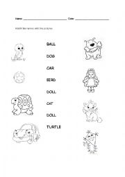 Toys And Pets Vocab Activity For Kids