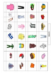 English Worksheet: clothes